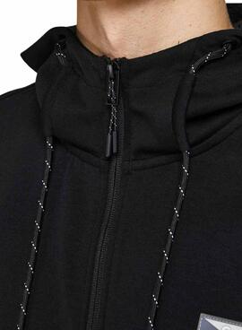 Sweatshirt Jack & Jones Reissverschluss Schwarz Herren