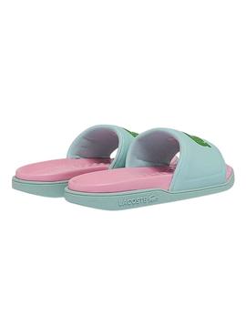 Flip Flops Lacoste Dualiste Türkis und Rosa Damen