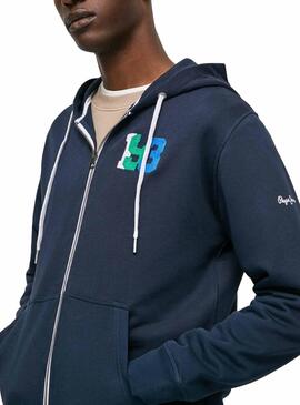 Jacke Pepe Jeans Pascal Zip Marina für Herren