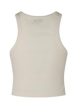 Crop Top Pepe Jeans Piera Weiss für Damen