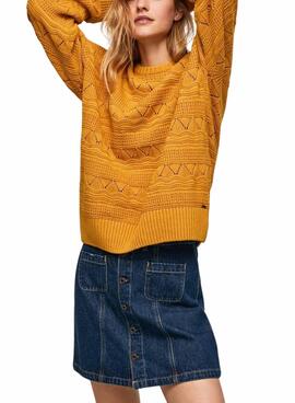 Pullover Pepe Jeans Bubby Gelb für Damen