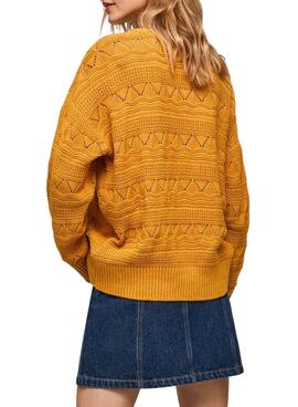 Pullover Pepe Jeans Bubby Gelb für Damen