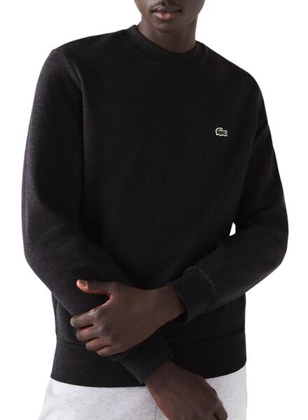 Lacoste black hotsell crew neck jumper