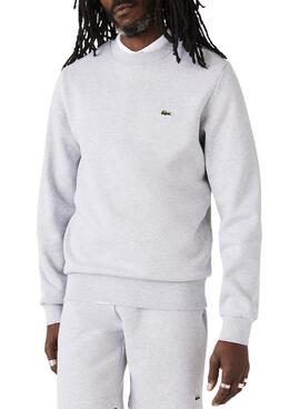 Sweatshirt Lacoste Basic Grau für Herren