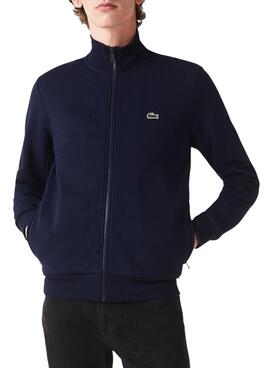 Sweatshirt Lacoste Basica Reissverschluss Marineblau