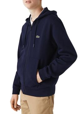 Sweatshirt Lacoste-Hood Zipmn Marineblau für Herren