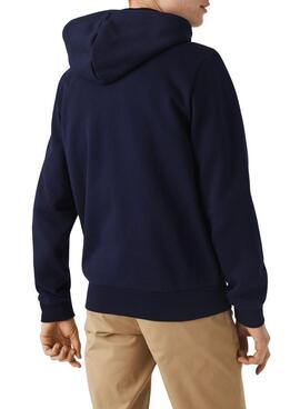 Sweatshirt Lacoste-Hood Zipmn Marineblau für Herren