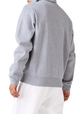 Sweatshirt Lacoste-Hood Zip Grau für Herren