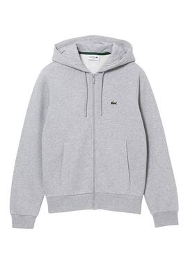 Sweatshirt Lacoste-Hood Zip Grau für Herren