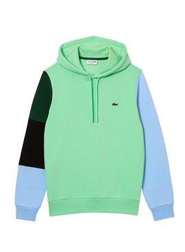 Sweatshirt Lacoste Colorblock Grün für Herren