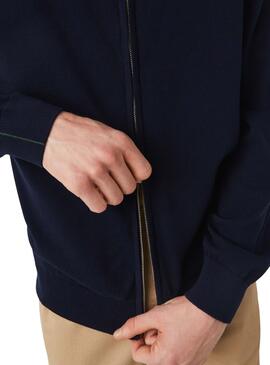 Jacke Lacoste Rollkragenpullover Marineblau für Herren
