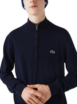 Jacke Lacoste Rollkragenpullover Marineblau für Herren