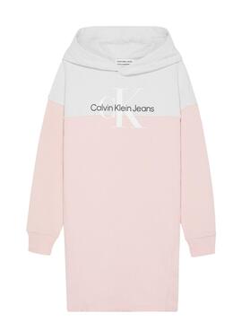 Kleid Calvin Klein Sweatshirt Rosa für Mädchen