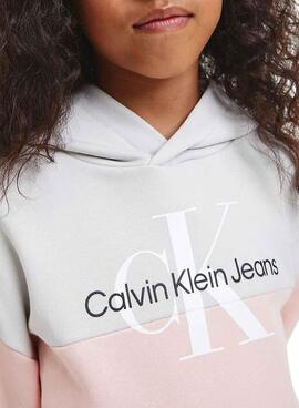 Kleid Calvin Klein Sweatshirt Rosa für Mädchen