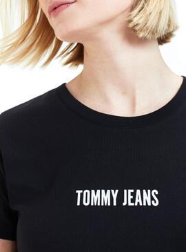 T-Shirt Tommy Jeans Stay Wild Schwarz Damen