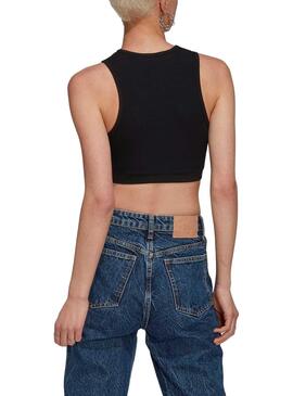 Top Adidas Cut Out Schwarz für Damen
