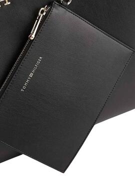 Handtasche Tommy Hilfiger Tote Iconic Schwarz für Damen