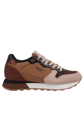 Sneakers Pepe Jeans Dover Shine braun Damen