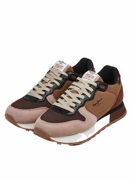 Sneakers Pepe Jeans Dover Shine braun Damen