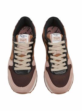 Sneakers Pepe Jeans Dover Shine braun Damen
