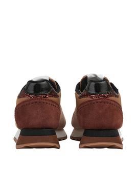 Sneakers Pepe Jeans Dover Shine braun Damen