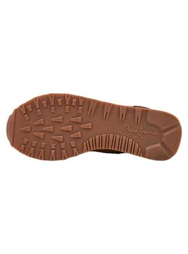 Sneakers Pepe Jeans Dover Shine braun Damen