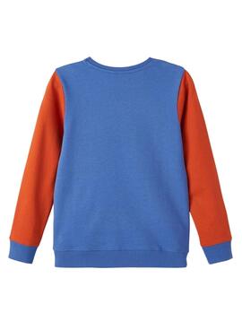 Sweatshirt Name It Liskon Tricolor Orange für Junge