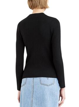 Pullover Levis Rib Batwing Schwarz für Damen