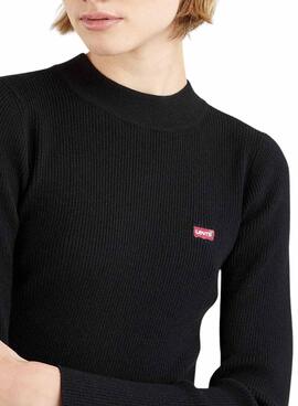 Pullover Levis Rib Batwing Schwarz für Damen