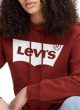 Sweatshirt Levis Graphic Standard Bordeaux Damen