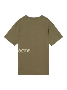 T-Shirt Calvin Klein Institutional Grün Herren