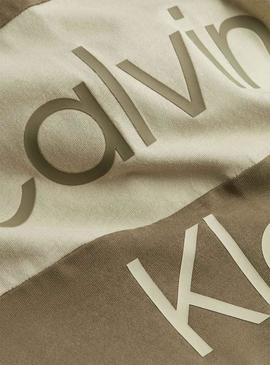 T-Shirt Calvin Klein Institutional Grün Herren