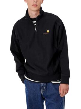 Sweatshirt Carhartt Half Zip Schwarz für Herren