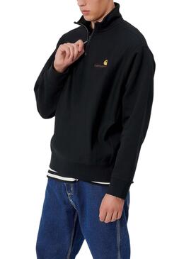 Sweatshirt Carhartt Half Zip Schwarz für Herren