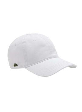 Mütze Lacoste Unisex Bio-Baumwolle Weiss