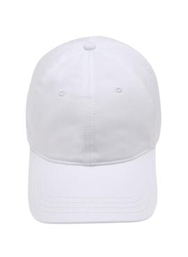 Mütze Lacoste Unisex Bio-Baumwolle Weiss