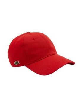 Mütze Lacoste Basic Cocodile Rot Unisex