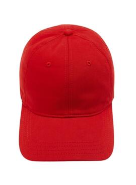 Mütze Lacoste Basic Cocodile Rot Unisex