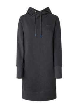 Kleid Pepe Jeans Gisela Sweatshirt Grau Damen