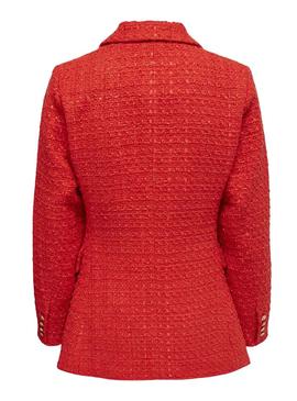 Blazer Only Kennedy Boucle Orange für Damen