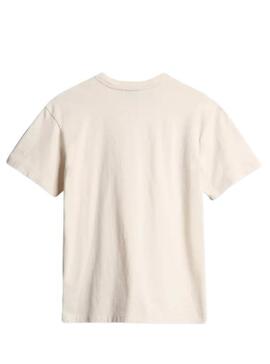 T-Shirt Napapijri S Box Beige für Damen