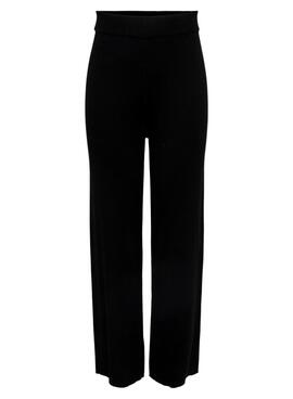 Hose Only Mia gerippt Schwarz für Damen