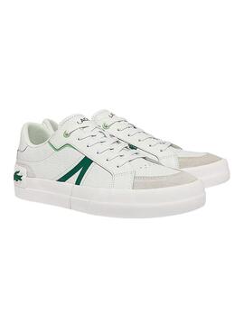 Sneakers Lacoste L004 Weiss Leder für Herren
