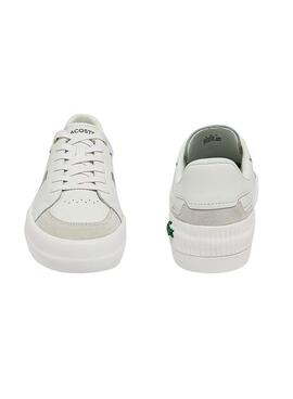 Sneakers Lacoste L004 Weiss Leder für Herren