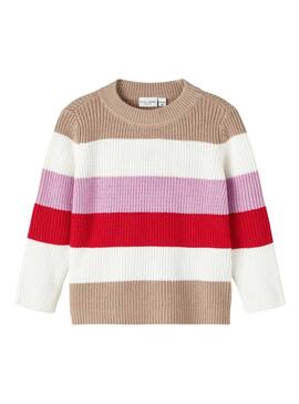 Pullover Name It Vajsa Braun für Mädchen