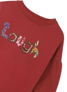 Sweatshirt Mayoral Laugh Bordeaux für Mädchen