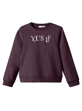 Sweatshirt Name It Naself Bordeaux für Mädchen