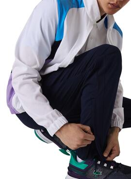 Trainingsanzug Lacoste Sport Colorblock Marineblau Herren
