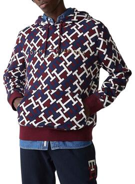 Sweatshirt Tommy Hilfiger JumpsuitGramm Bordeaux Herren