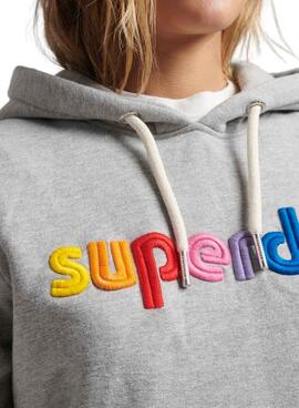 Sweatshirt Superdry Rainbow Weiss für Damen